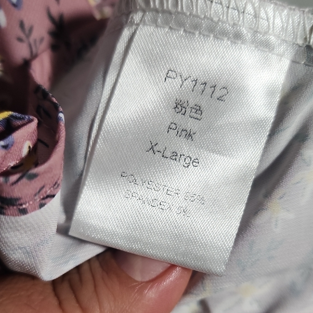 Romper Floral Ruffle Jumpsuit in Purple - Picture 3 of 5